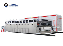 Impresora flexográfica, ranuradora, troqueladora, caja corrugada, totalmente automática, de alta velocidad, de alta calidad