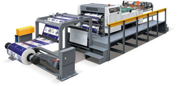 Máquina de corte de papel industrial de alta velocidad de bobina de papel a hoja