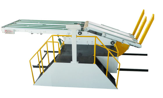 Máquina de conversión de láminas onduladas con accionamiento hidráulico