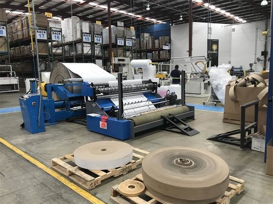 220V 380V 415V Protector de bordes de papel Máquina 125 - 600gsm Kraft Rewinders de corte de papel