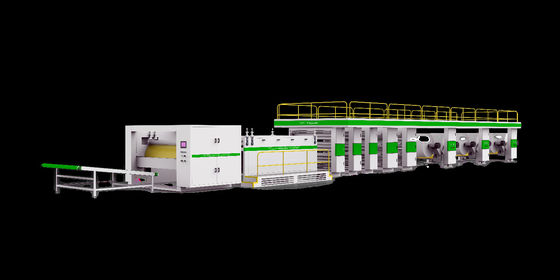 Línea de producción de máquinas de panal de miel de papel continuo 65KW HZX-2000PC800