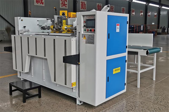 Máquina de costura de caja semiautomática de una sola / doble / corbata de costura para una hoja