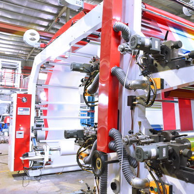10 - 80m/min Equipo de impresión Flexo 23KW 8 Color Flexo máquina de impresión
