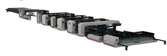 Máquina de pegamento de carpetas totalmente automática de 42 kW Máquina de plegado y pegado de alta velocidad